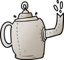 cartoon old metal kettle png