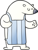 cartone animato polare orso capocuoco png