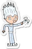 sticker of a jack frost cartoon png