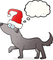 hand drawn thought bubble cartoon dog png