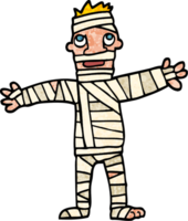 grunge textured illustration cartoon man in bandages png