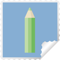 green coloring pencil graphic square sticker stamp png