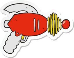 sticker of a cartoon ray gun png