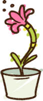 blomma krita ritning png