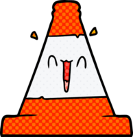 cone de tráfego rodoviário dos desenhos animados png