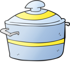 hand drawn cartoon cooking pot png