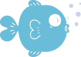 mano disegnato strambo cartone animato pesce png