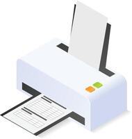 Computer document printer tool vector