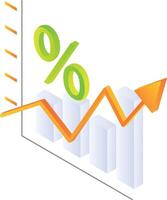 Data statistics with charts vector