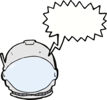 cartoon astronaut face with speech bubble png