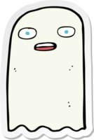 sticker of a funny cartoon ghost png