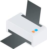 Office document printer vector