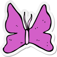 sticker of a cartoon butterfly symbol png