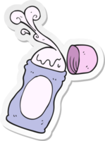 klistermärke av en tecknad serie rulla på deodorant png
