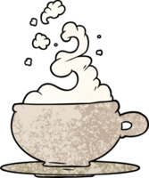taza de té caliente de dibujos animados png