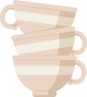 empiler de tasses graphique illustration icône png