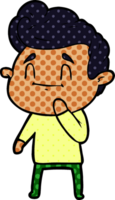 hombre feliz de dibujos animados png