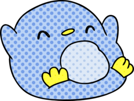 cartone animato illustrazione kawaii di un' carino pinguino png