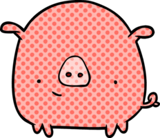 cartoon happy pig png