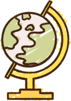 globe krijt tekening png