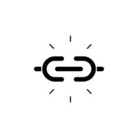 unlink concept line icon. Simple element illustration. unlink concept outline symbol design. vector