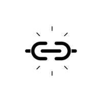 unlink concept line icon. Simple element illustration. unlink concept outline symbol design. vector