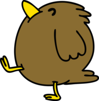 cartoon of a happy bird walking png