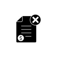 unpaid concept line icon. Simple element illustration. unpaid concept outline symbol design. vector