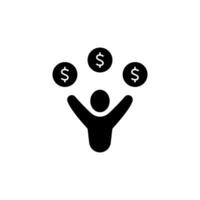 free money concept line icon. Simple element illustration. free money concept outline symbol design. vector