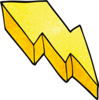 cartoon doodle decorative lightning bolt png