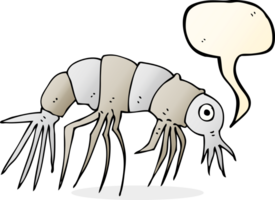 cartoon shrimp with speech bubble png