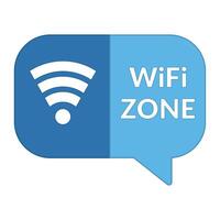 Wifi zone label vector