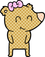 personagem de desenho animado urso png