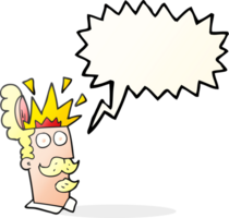 hand drawn speech bubble cartoon man with exploding head png