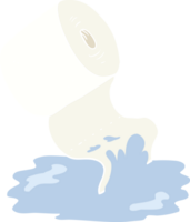 flat color illustration of kitchen roll png