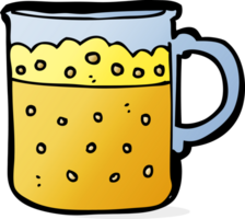 cartoon mug of beer png