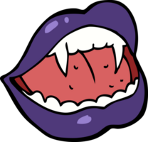 labios de vampiro de dibujos animados png