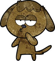 cartoon tired dog png