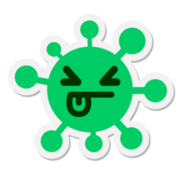 frustrated virus sticker png