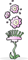 flor perfumada de dibujos animados png