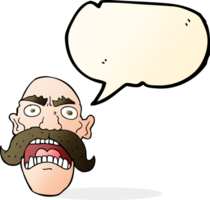 cartoon angry old man with speech bubble png