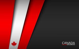 Modern background with Canadian colors and grey free space for your text, overlayed sheets of paper in the look of the Canadian flag, Made in Canada vector