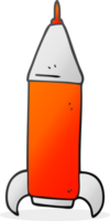 hand drawn cartoon space rocket png