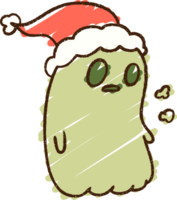 Festive Ghost Chalk Drawing png