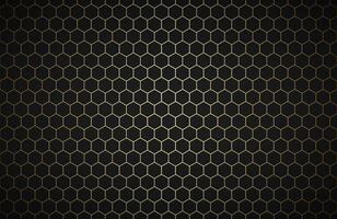 Geometric polygons background, abstract black and gold metallic wallpaper, simple illustration vector