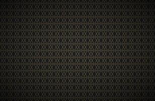 Black abstract background with golden triangles, modern widescreen background, simple texture illustration vector