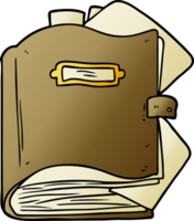 Cartoon altes Buch png