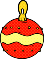 cartoon christmas bauble decoration png