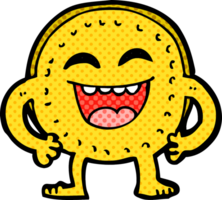 cartoon happy coin png