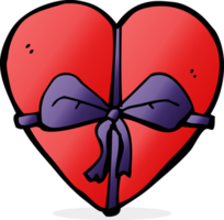 regalo en forma de corazón de dibujos animados png